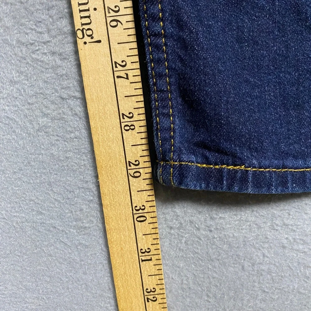 Levi's 513 Slim Straight Jeans Mens 34x30 Dark Wash Blue WaterLess Stretch Denim